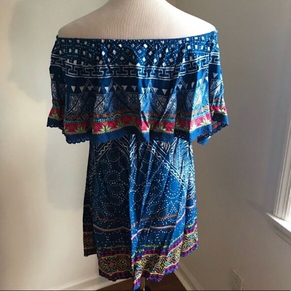 NWT Flying Tomato Shoulder Baring Dress Sz M - Picture 3 of 7